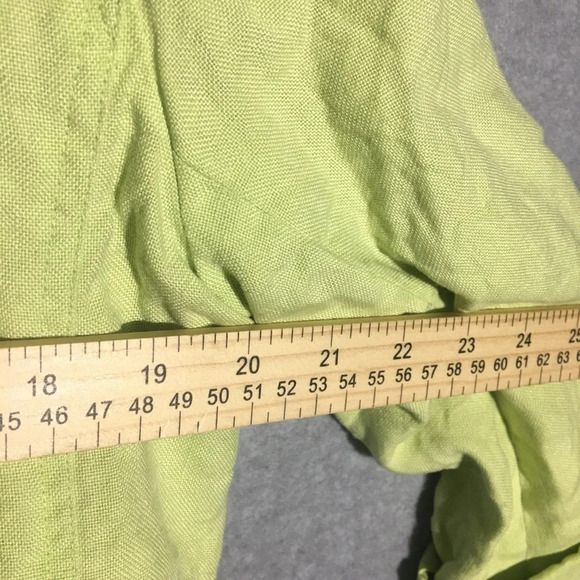 Womens Talbots Blazer Jacket Open Front Green Office Work Career Business Casual - Picture 4 of 5